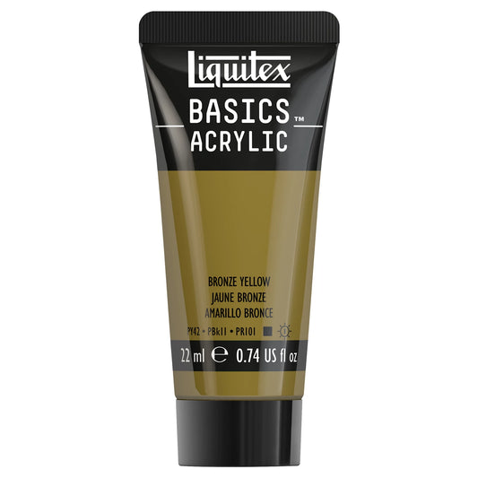 LQX BASICS ACRYLFARBE 22ML TUBE BRONZEGELB