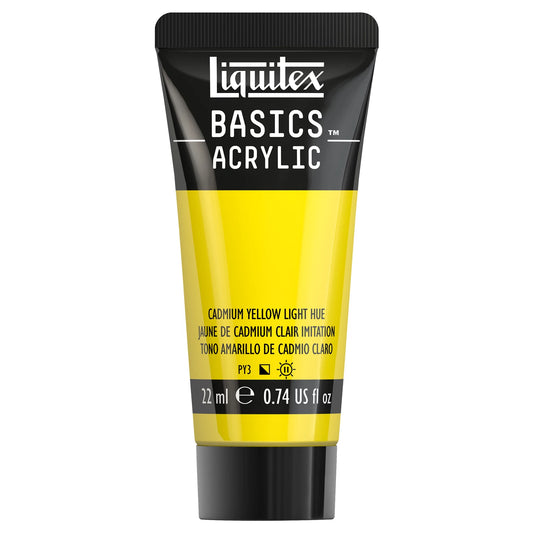 LQX BASICS ACRYLFARBE 22ML TUBE KADMIUMGELFB HELL FARBTON