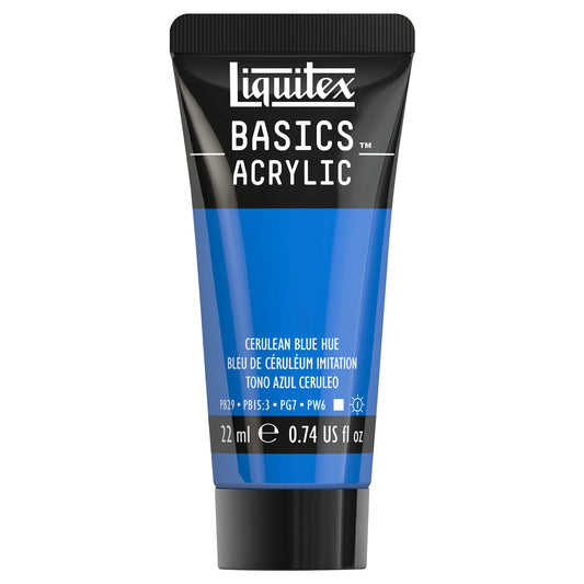 LQX BASICS ACRYLFARBE 22ML TUBE CÖLLINBLAU FARBTON