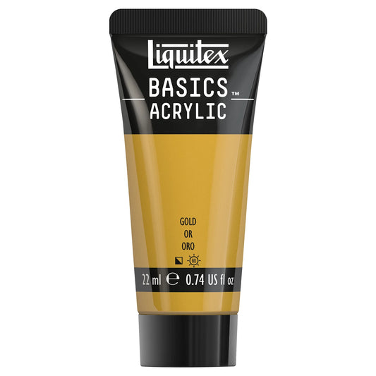 LQX BASICS ACRYLFARBE 22ML TUBE GOLD