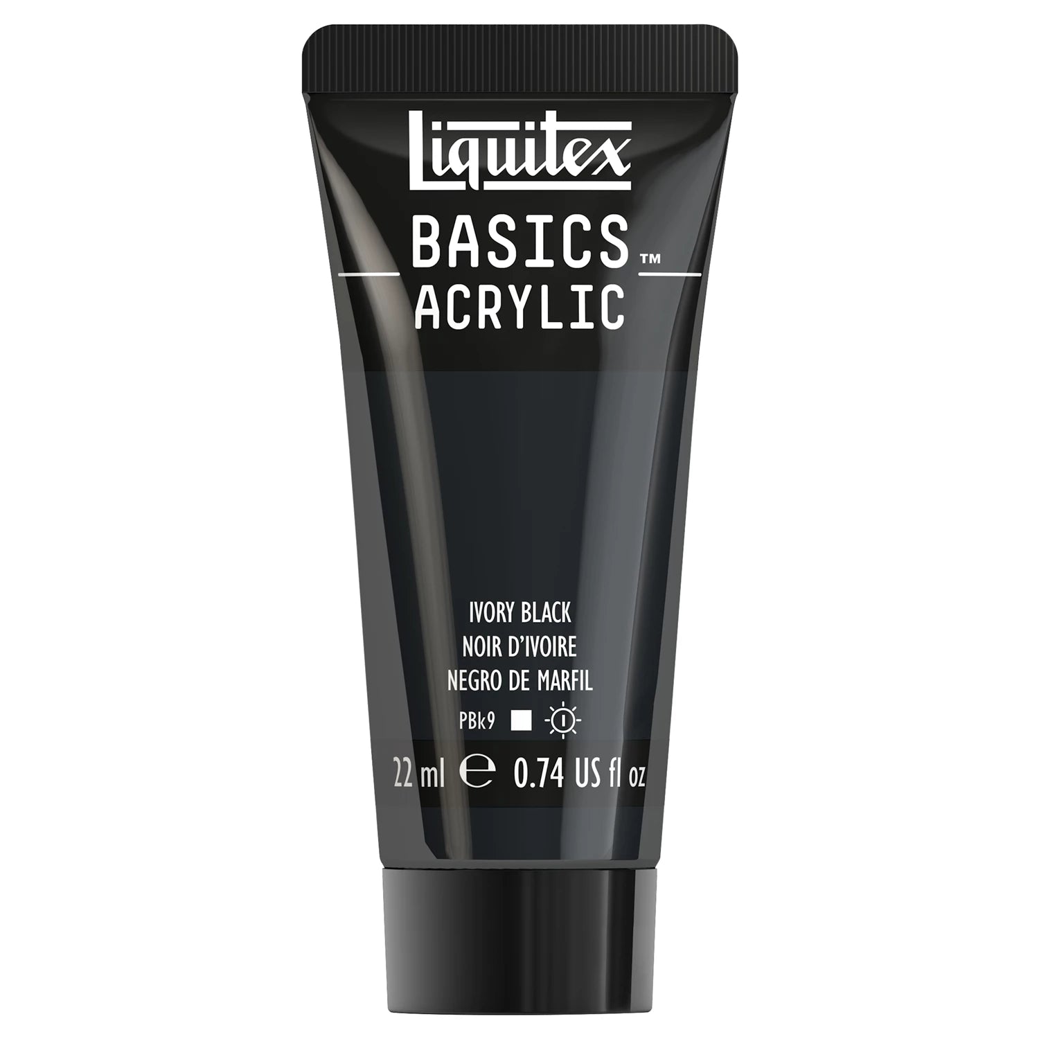 LQX BASICS ACRYLFARBE 22ML TUBE ELFENBEINSCHWARZ