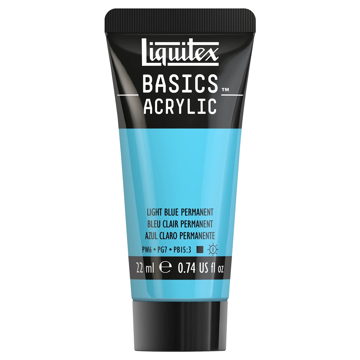 LQX BASICS ACRYLFARBE 22ML TUBE HELLBLAU PERMANENT