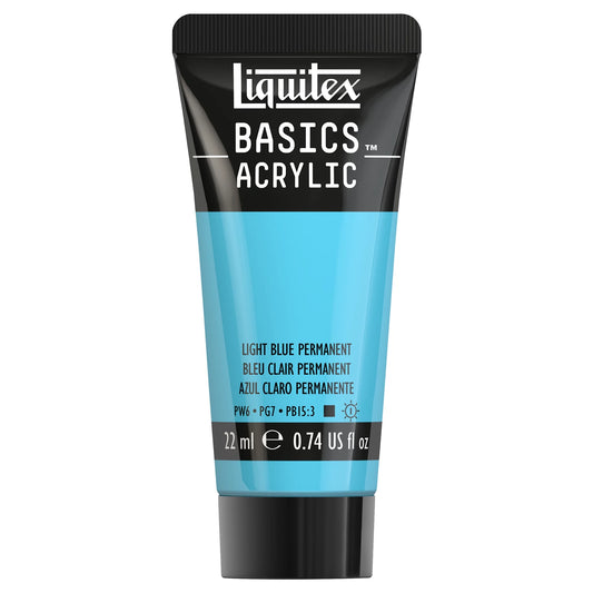 LQX BASICS ACRYLFARBE 22ML TUBE HELLBLAU PERMANENT