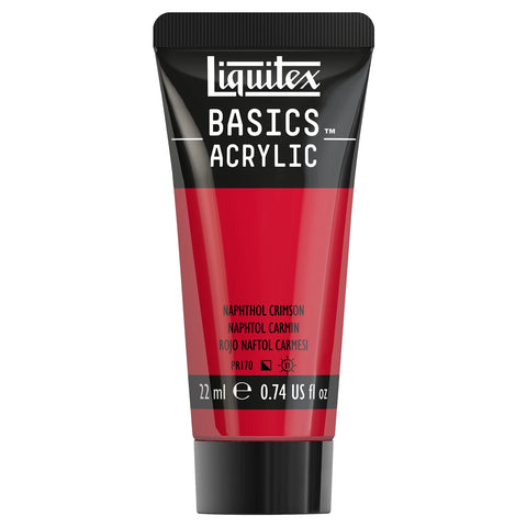 LQX BASICS ACRYLFARBE 22ML TUBE NAPHTHOLROT KARMIN