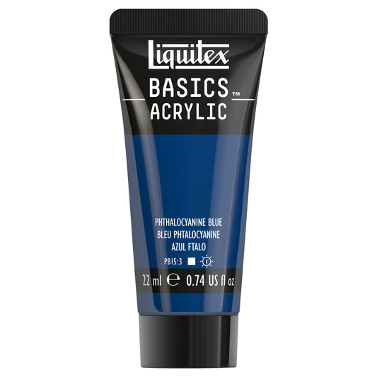 LQX BASICS ACRYLFARBE 22ML TUBE PHTHALOZYANINBLAU