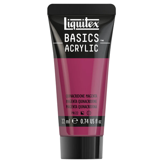 LQX BASICS ACRYLFARBE 22ML TUBE QUINACRIDONE MAGENTA