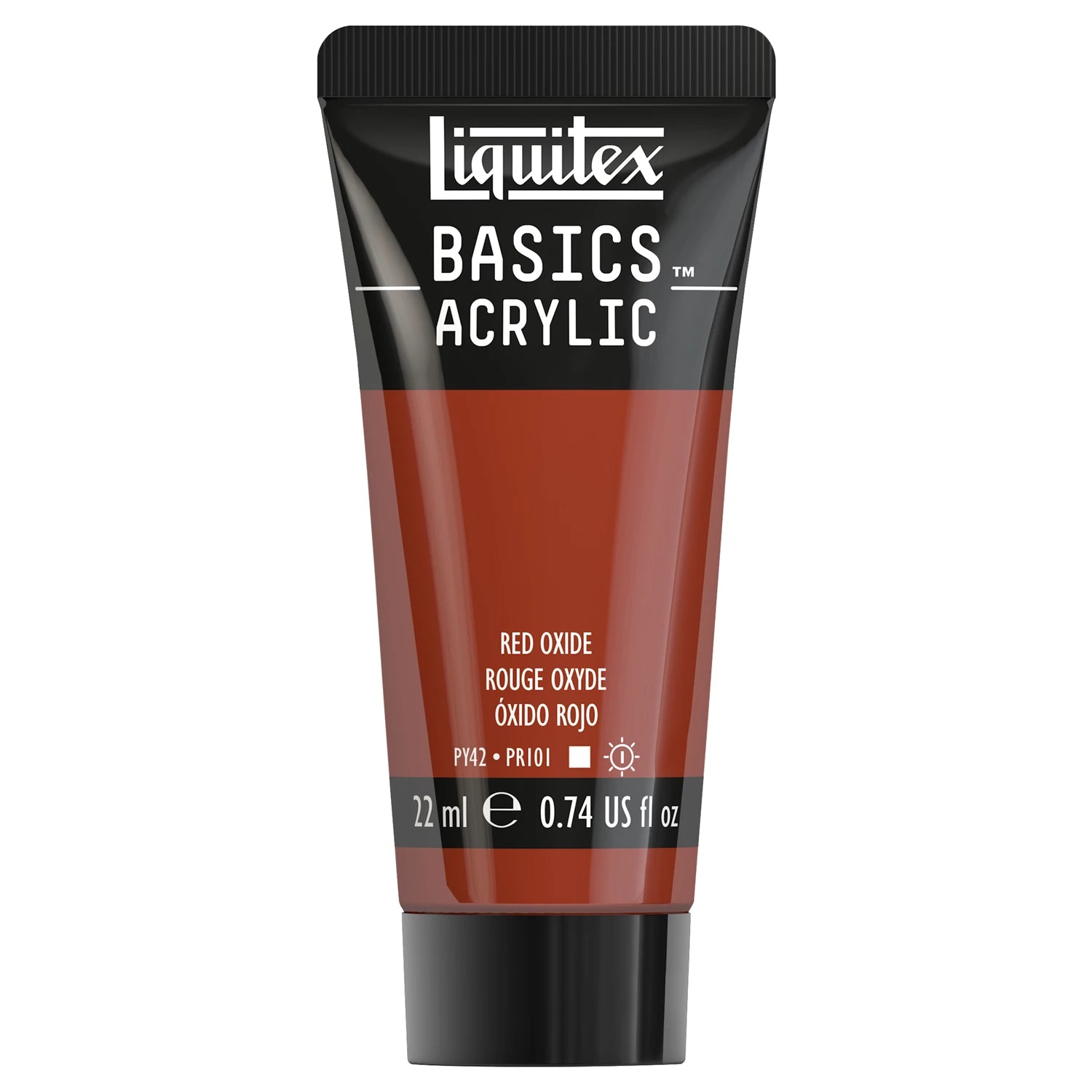 LQX BASICS ACRYLFARBE 22ML TUBE OXIDROT