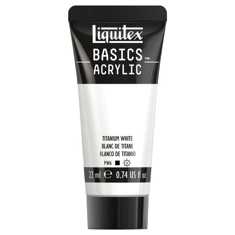 LQX BASICS ACRYLFARBE 22ML TUBE TITANWEISS