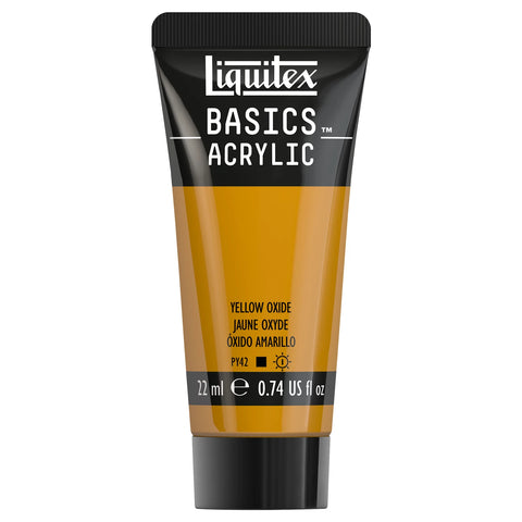 LQX BASICS ACRYLFARBE 22ML TUBE OXIDGELB