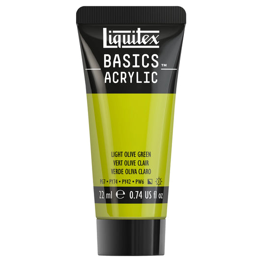 LQX BASICS ACRYLFARBE 22ML TUBE OLIVGRÜN HELL