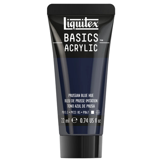 LQX BASICS ACRYLFARBE 22ML TUBE PREUSSISCHBLAU FARBTON