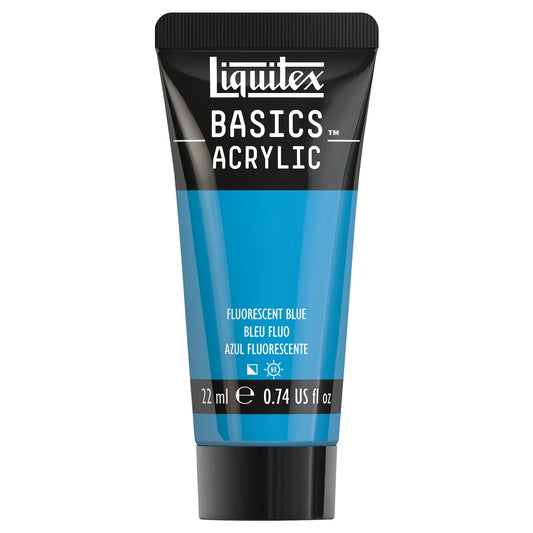 LQX BASICS ACRYLFARBE 22ML TUBE BLAU FLUO