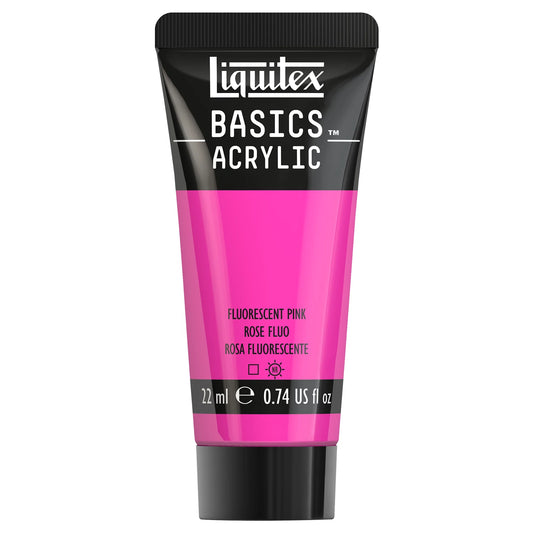 LQX BASICS ACRYLFARBE 22ML TUBE ROSA FLUO