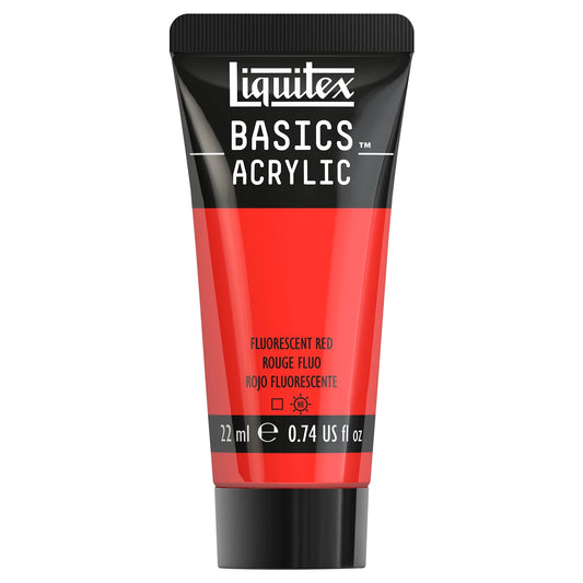 LQX BASICS ACRYLFARBE 22ML TUBE ROT FLUO