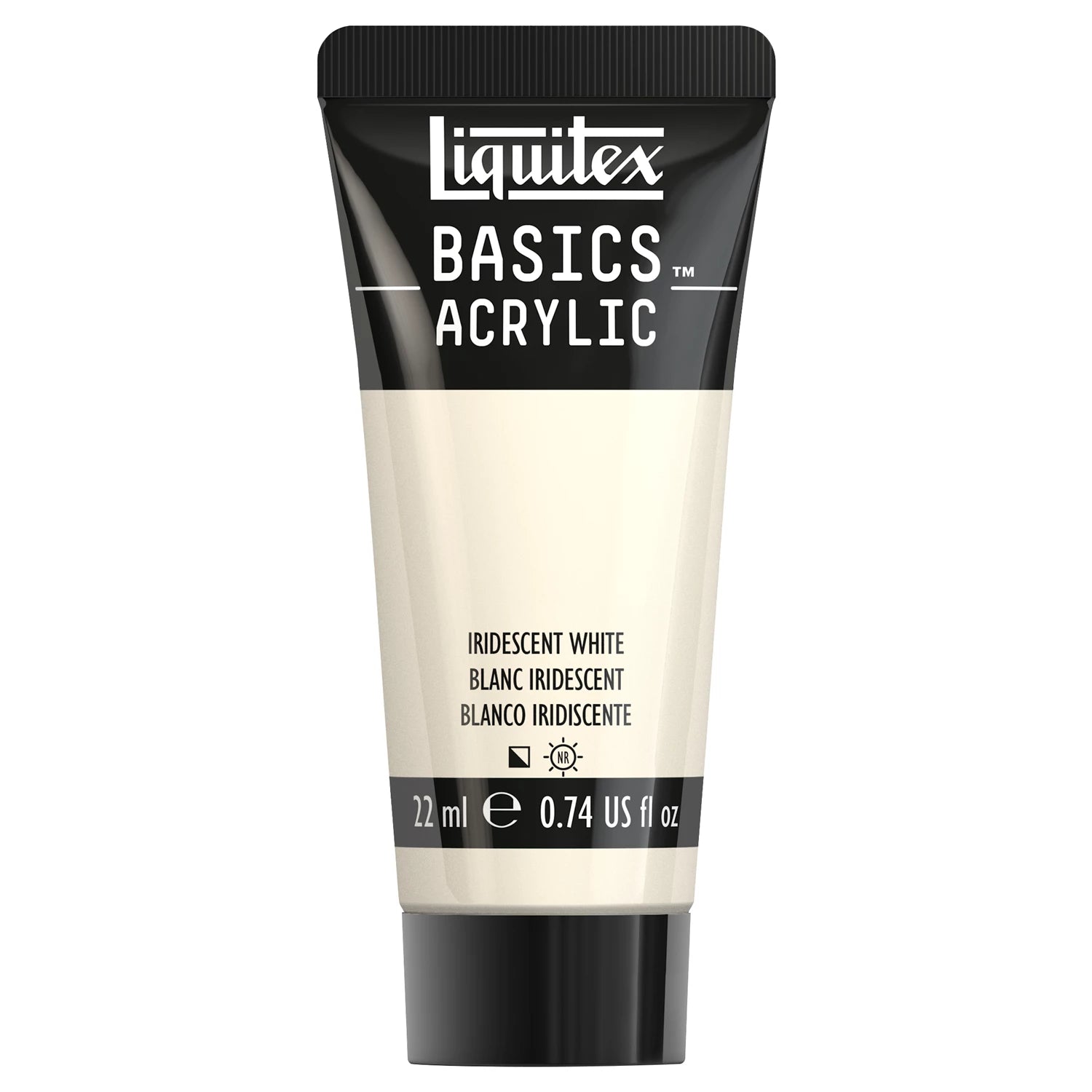 LQX BASICS ACRYLFARBE 22ML TUBE IRISIERENDES WEISS