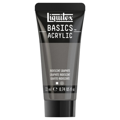 LQX BASICS ACRYLFARBE 22ML TUBE IRISIERENDES GRAPHITGRAU