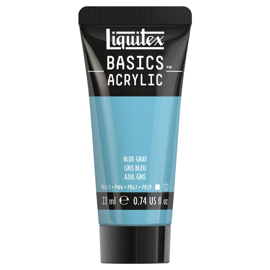 LQX BASICS ACRYLFARBE 22ML TUBE BLAUGRAU