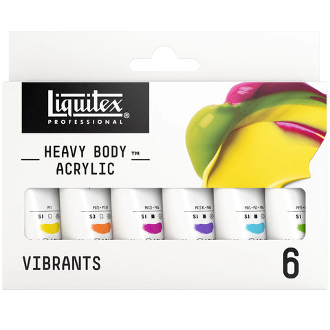 LQX PROF. HEAVY BODY SET 6 X 22ML TUBEN LEBENDIG