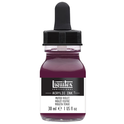 LQX PROF. ACRYLIC INK 30ML FLASCHE GEDÄMPFTES VIOLETT