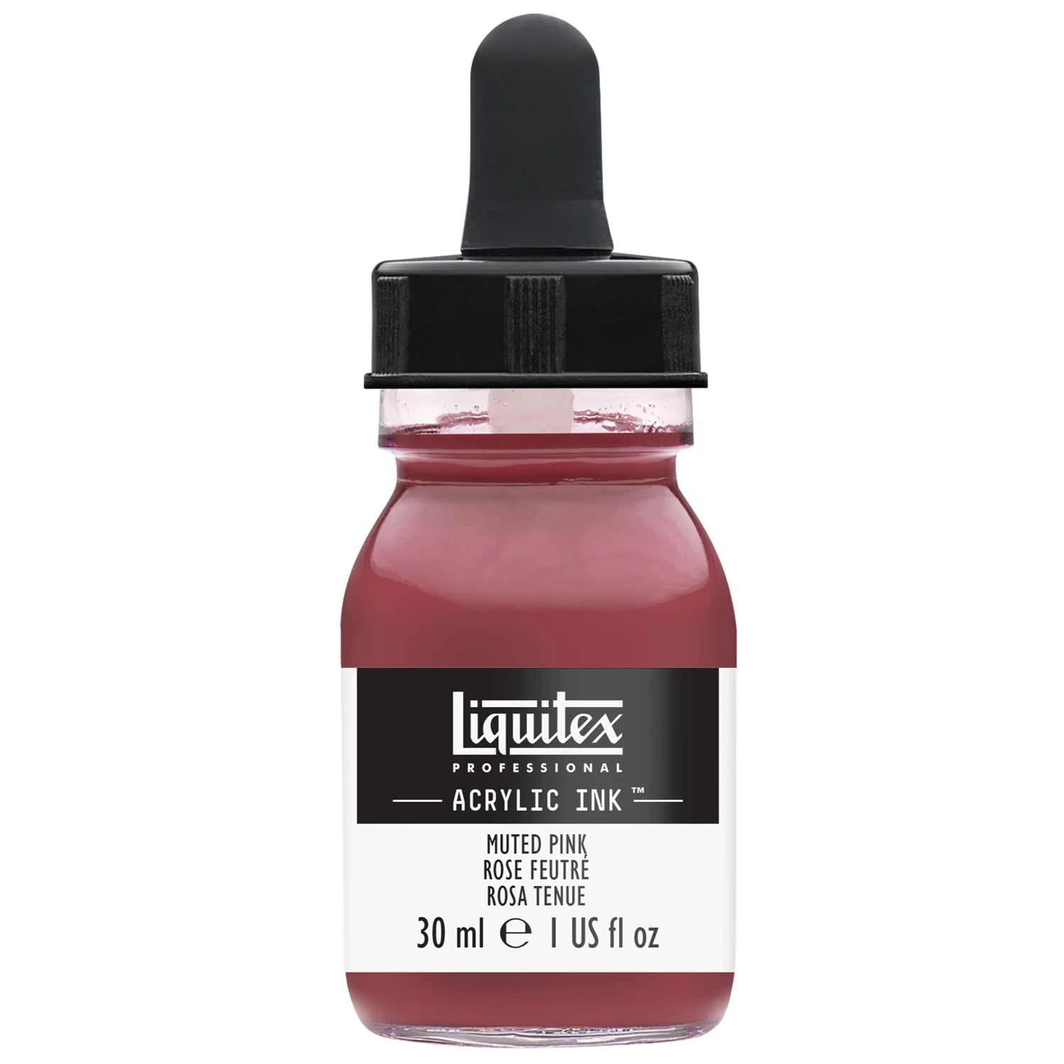 LQX PROF. ACRYLIC INK 30ML FLASCHE GEDÄMPFTES ROSA