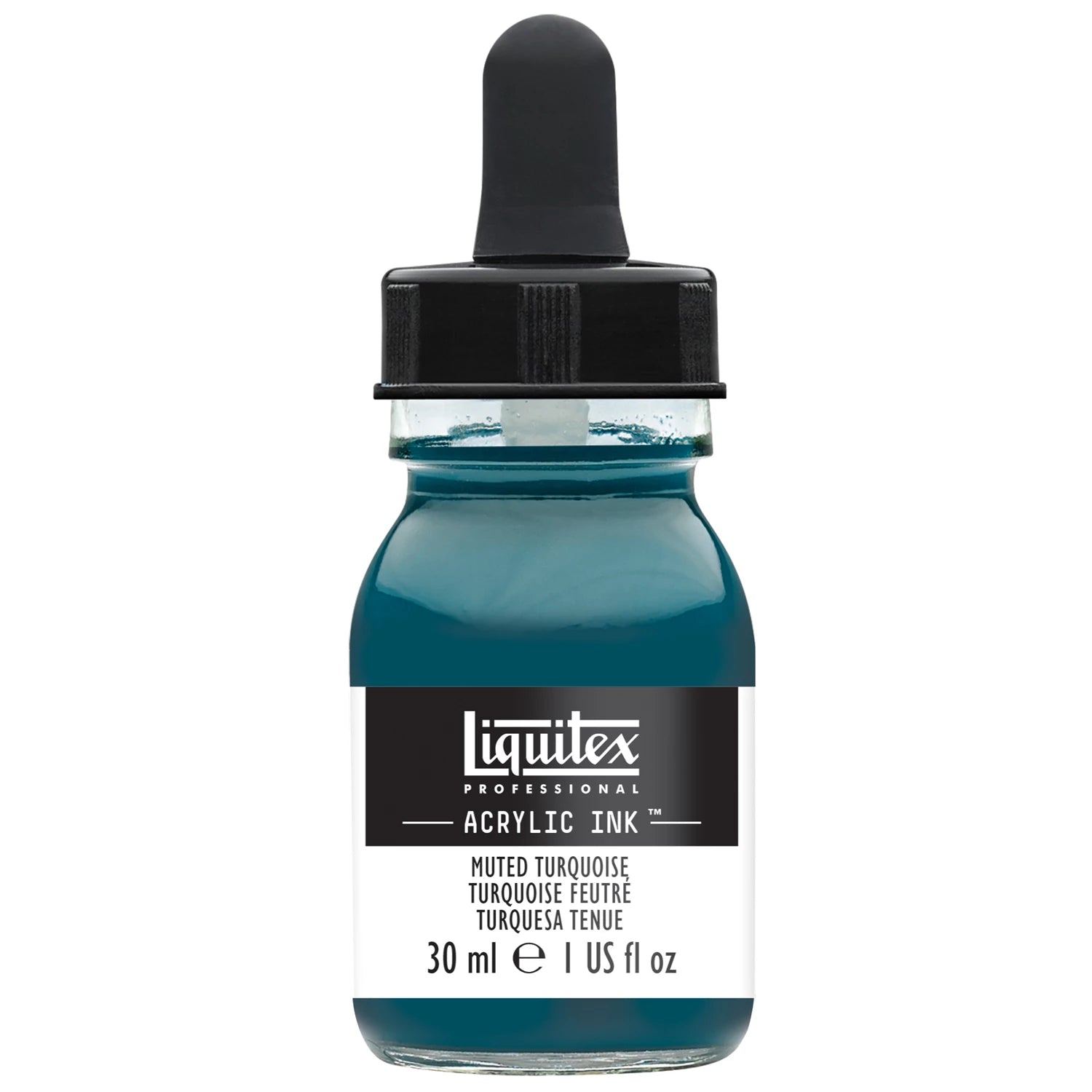 LQX PROF. ACRYLIC INK 30ML FLASCHE GEDÄMPFTES TÜRKIS