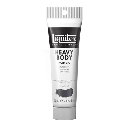 LQX PROF. HEAVY BODY ACRYLFARBE 59ML TUBE GEDÄMPFTES GRAU