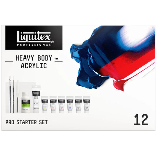 LQX PROF. HEAVY BODY ACRYLFARBE STARTERSET 6 X 22 ML TUBEN