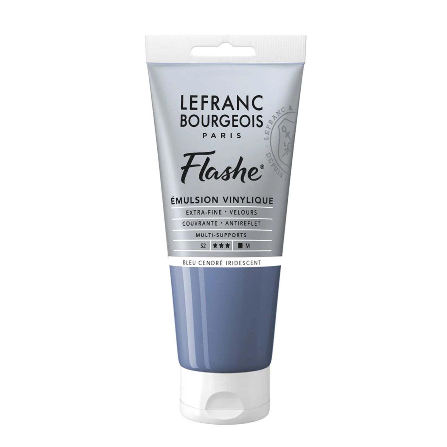 LFB FLASHE ACRYL 80ML TUBE IRISIERENDES ASCHBLAU