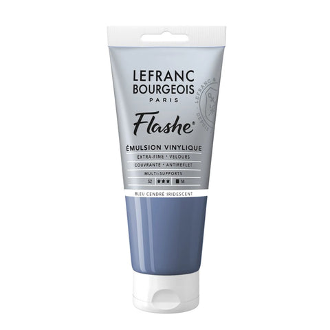 LFB FLASHE ACRYL 80ML TUBE IRISIERENDES ASCHBLAU