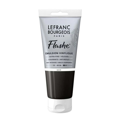 LFB FLASHE ACRYL 80ML TUBE SCHWARZ