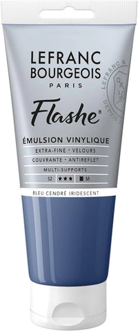 LFB FLASHE ACRYL 80ML TUBE ASCHBLAU