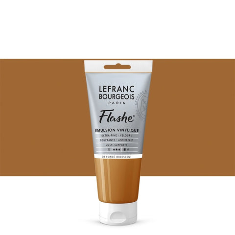 LFB FLASHE ACRYL 80ML TUBE IRISIERENDES TIEFES GOLD