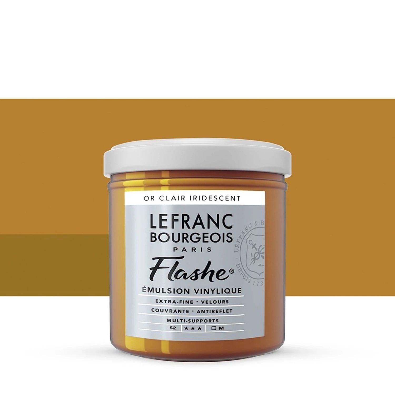 LFB FLASHE ACRYL 125ML TOPF IRISIERENDES HELLES GOLD