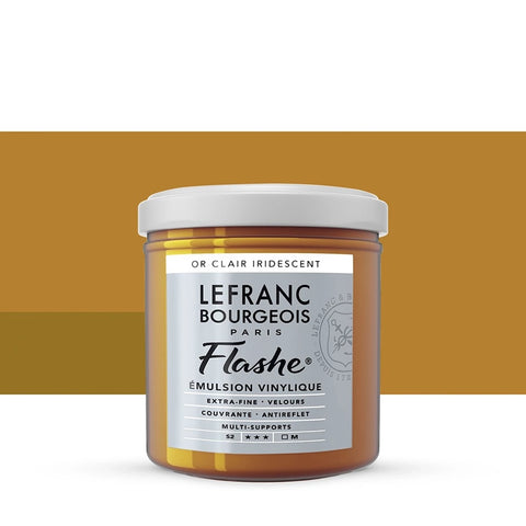 LFB FLASHE ACRYL 125ML TOPF IRISIERENDES HELLES GOLD