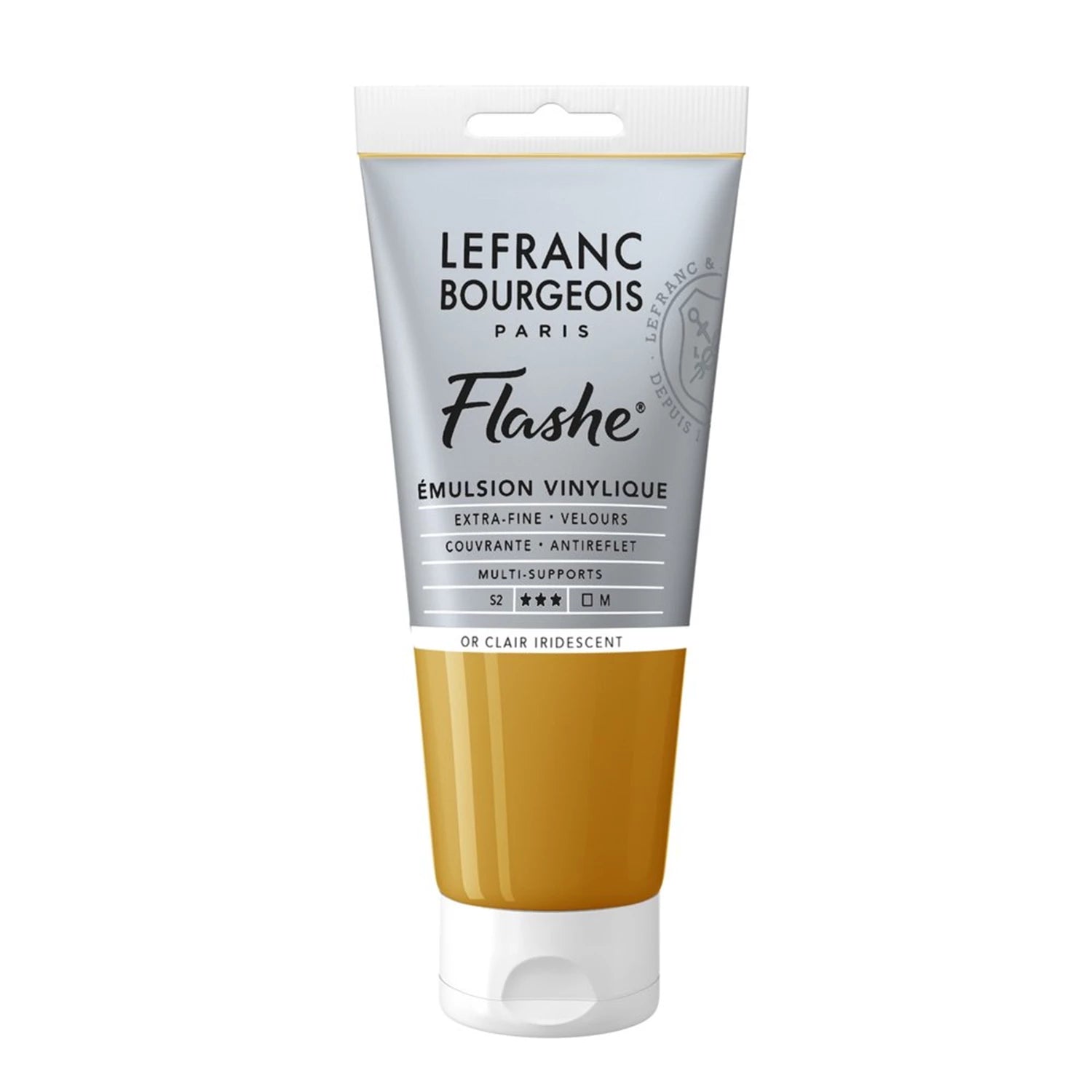 LFB FLASHE ACRYL 80ML TUBE IRISIERENDES HELLES GOLD