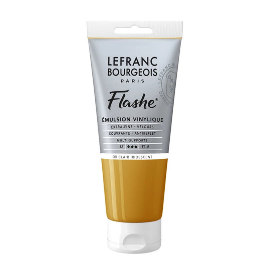 LFB FLASHE ACRYL 80ML TUBE IRISIERENDES HELLES GOLD