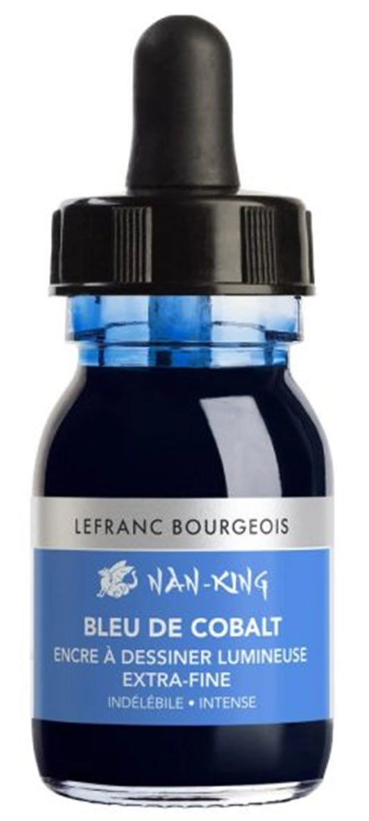 LFB NAN KING ZEICHENTUSCHE 30ML FLASCHE - KOBALTBLAU