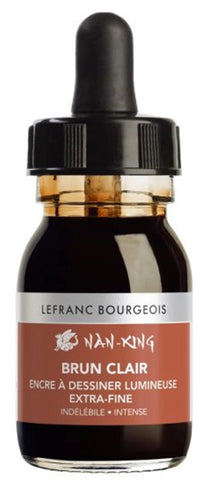 LFB NAN KING ZEICHENTUSCHE 30ML FLASCHE - HELLBRAUN