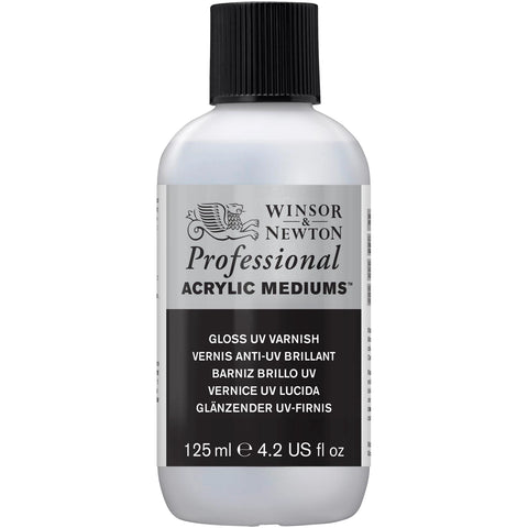 W&N PROF. ACRYL MALMITTEL UV-FIRNIS GLÄNZEND 125ML FLASCHE