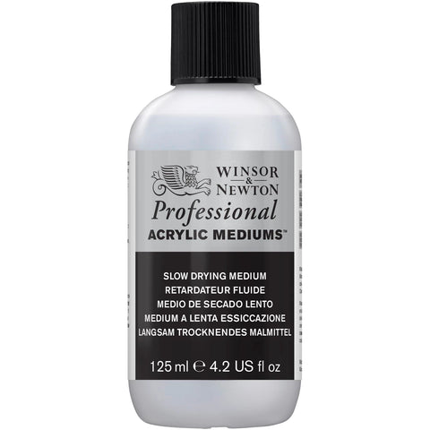 W&N PROF. ACRYL MALMITTEL LANGSAM TROCKNENDES MEDIUM 125ML F