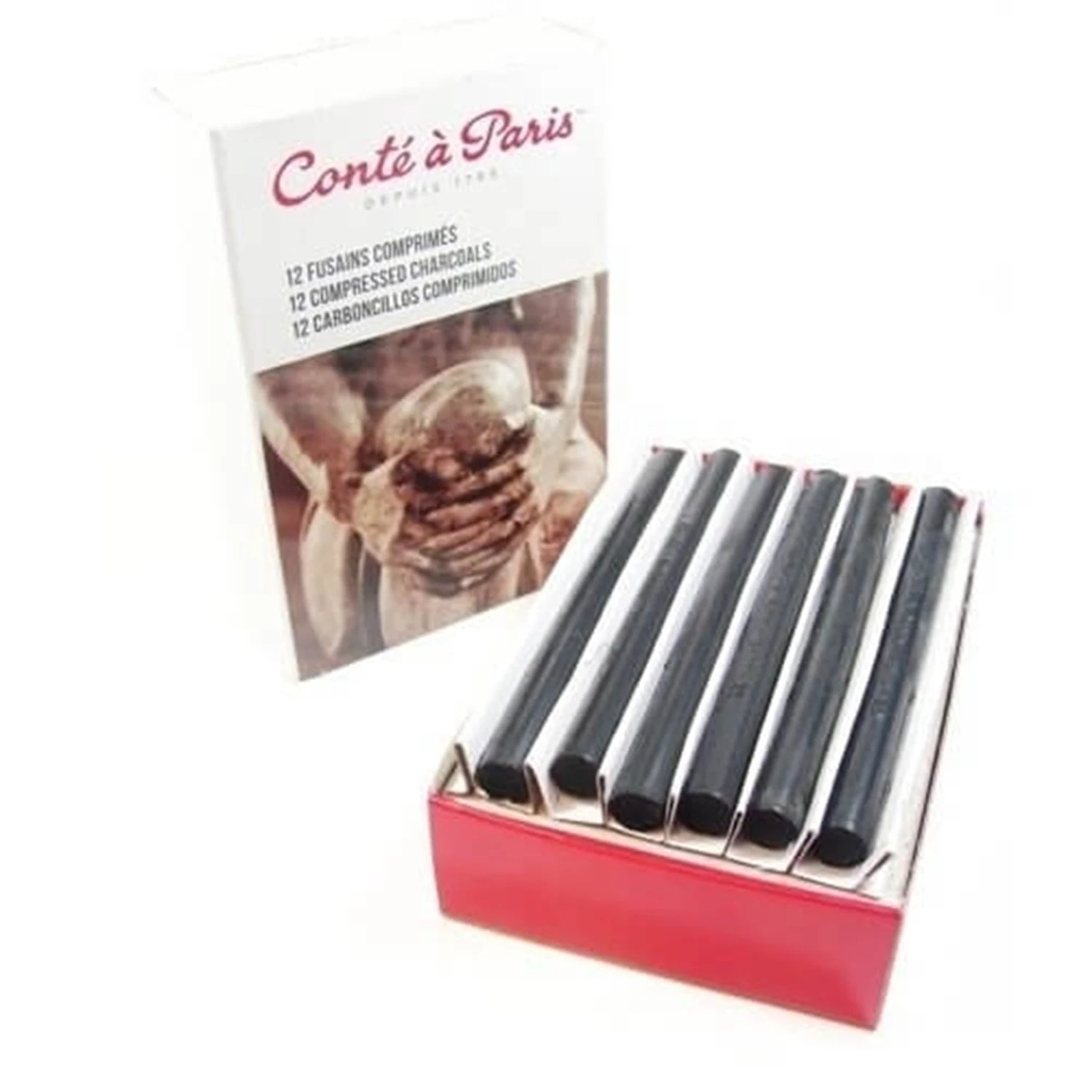 CONTE KOHLE SET 12 GEPRESSTE KOHLEN