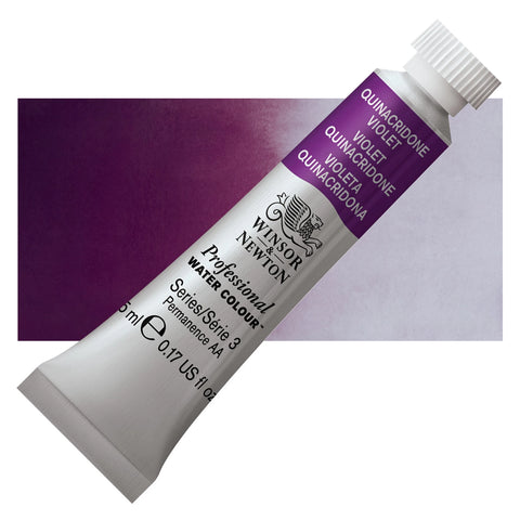 W&N PROF. WATER COLOUR 5ML TUBE QUINACRIDONE VIOLETT