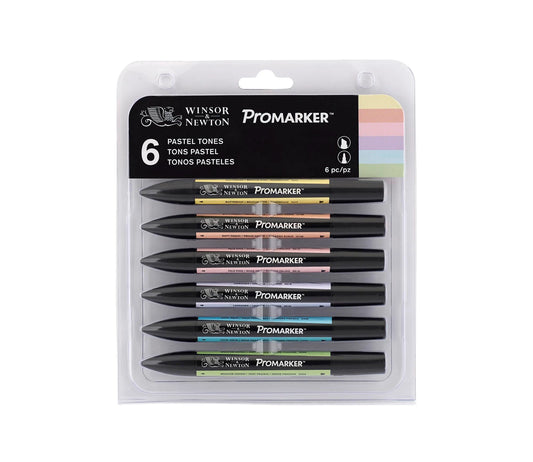 W&N PROMARKER 6ER SET PASTELL TÖNE