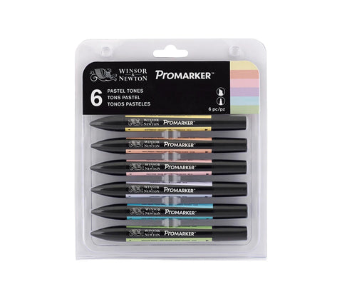 W&N PROMARKER 6ER SET PASTELL TÖNE