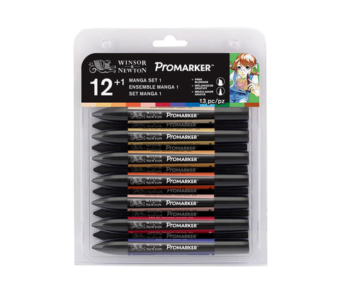 W&N PROMARKER 12+1 SET MANGA EXTENSION PACK 1