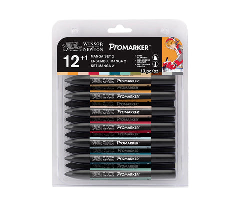 W&N PROMARKER 12+1 SET MANGA EXTENSION PACK 2