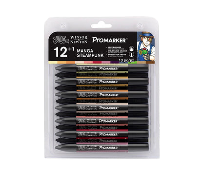 W&N PROMARKER 12+1 SET MANGA STEAMPUNK