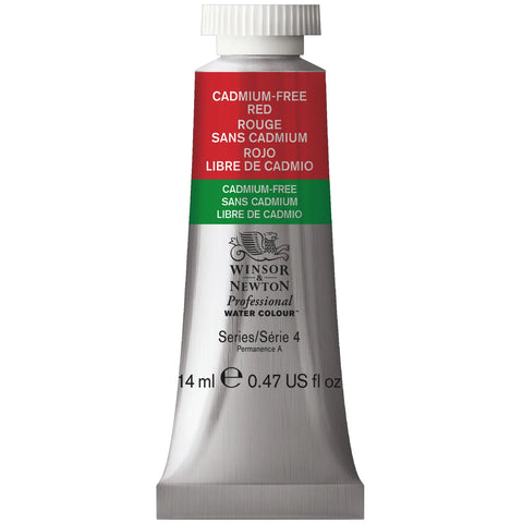 W&N PROF. WATER COLOUR 14ML TUBE KADMIUMFREI ROT