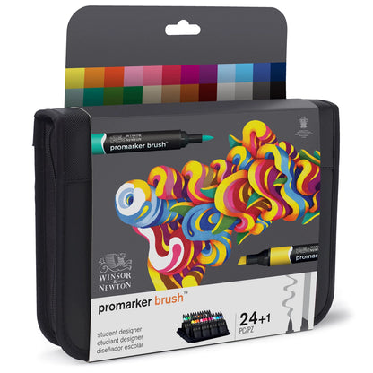 W&N PROMARKER BRUSH 24ER WALLET STUDENT DESIGNER