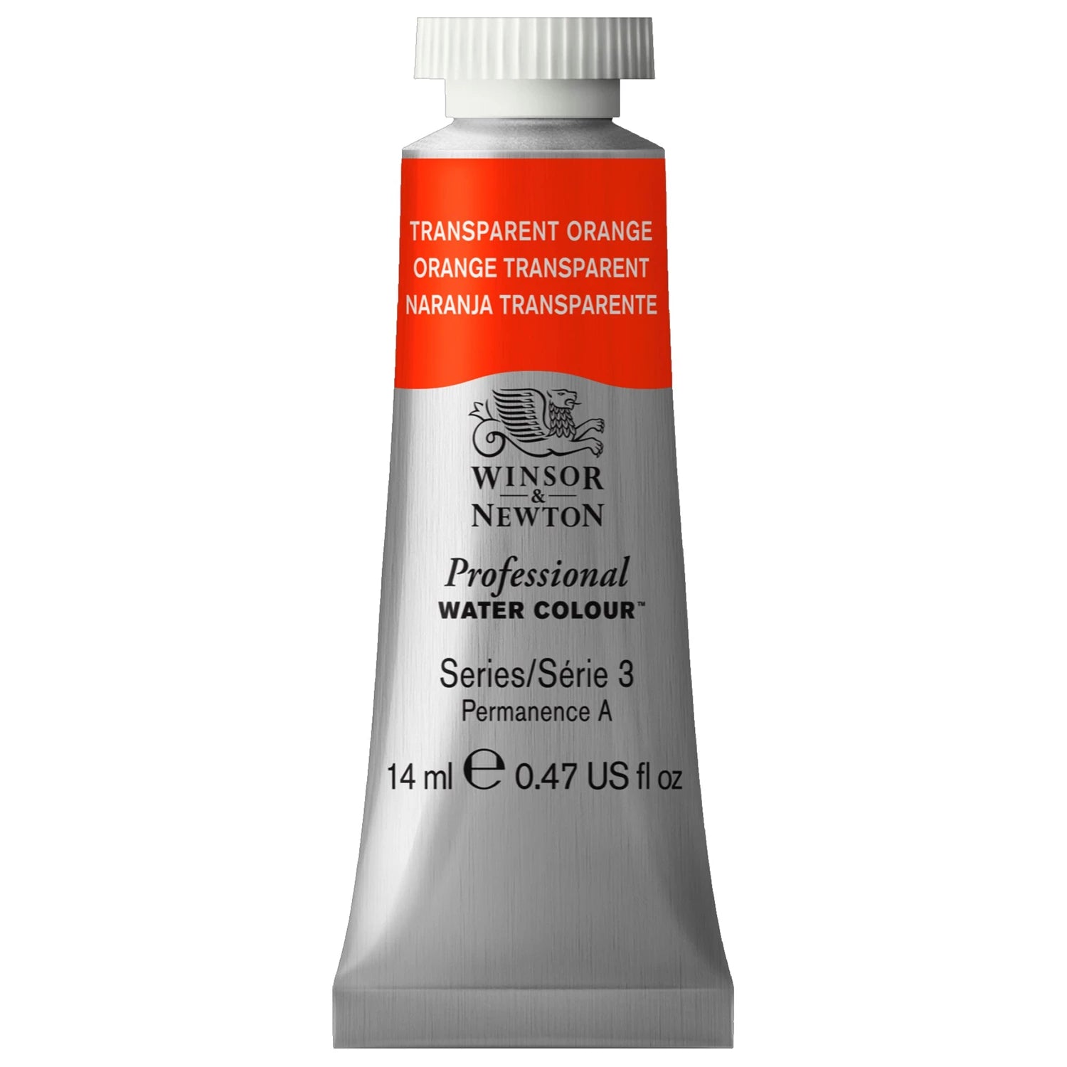 W&N PROF. WATER COLOUR 14ML TUBE ORANGE TRANSPARENT